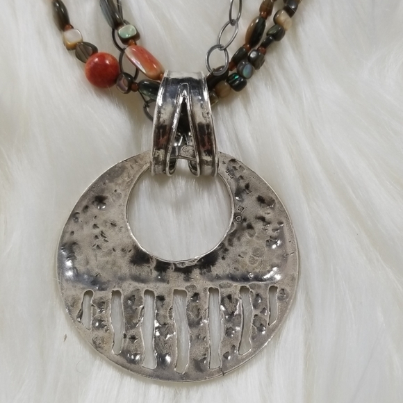 Silpada ~ Classic Pendant on Multi Strand Necklace - Picture 6 of 8